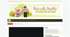 Desktop Screenshot of naturallyhealthyparenting.com